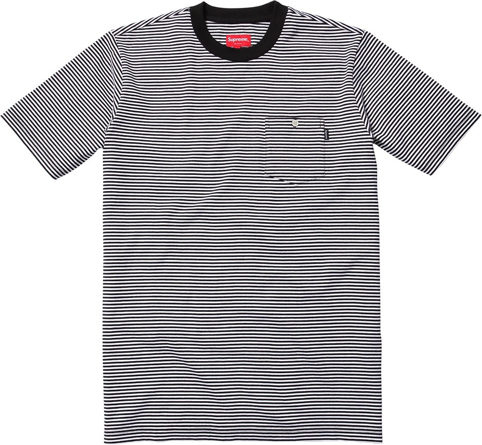Thin Striped Pocket Tee view 2